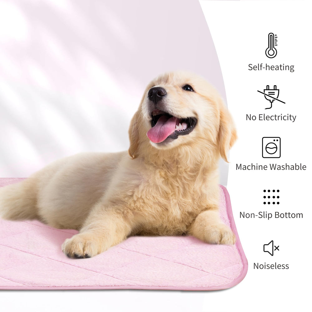 NWK Fluffy Self-Warming Cat Mat versatility for sofa, car seat, and crate use.