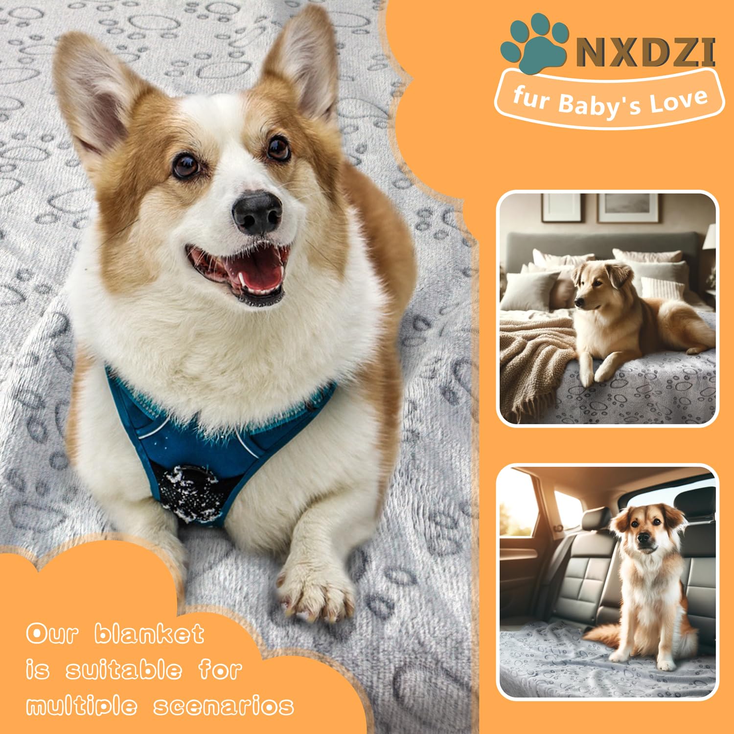 NXDZI draped on sofa demonstrates versatile protection for furniture.