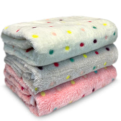 NXDZI dog blanket paw-pattern close-up highlights plush comfort for small dogs