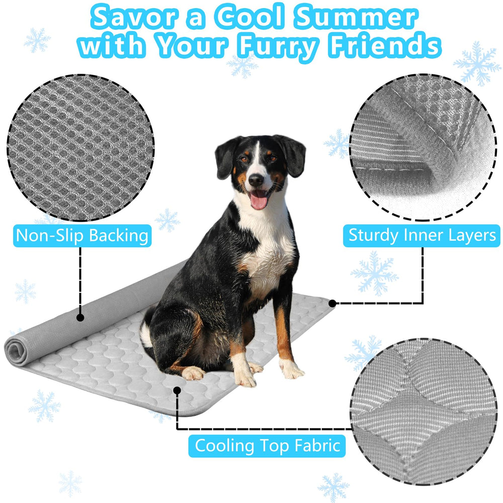 NXDZI dog cooling mat blue portable outdoor cooling for trips