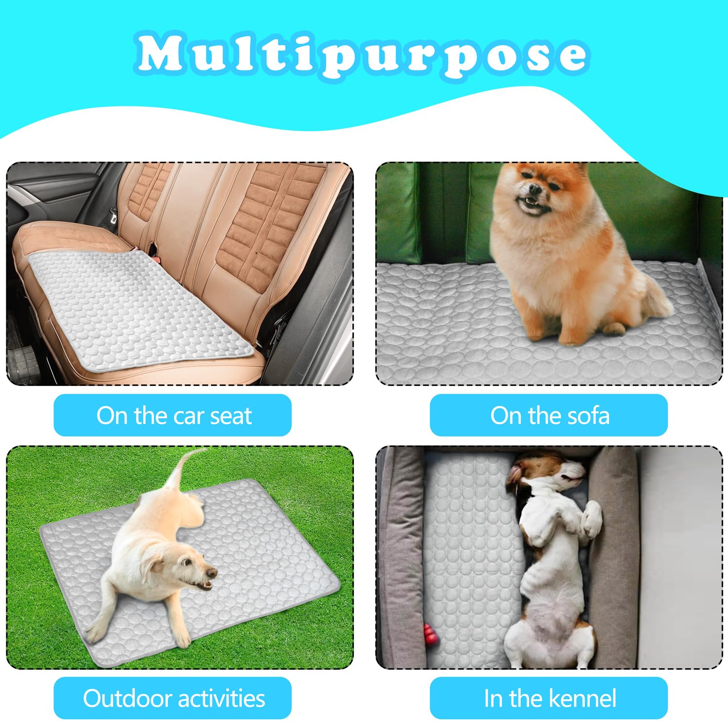 NXDZI dog cooling mat durable and washable for easy cleaning