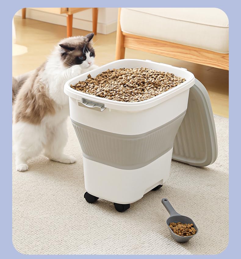 nxizoli large-capacity design fits dog food and rice storage