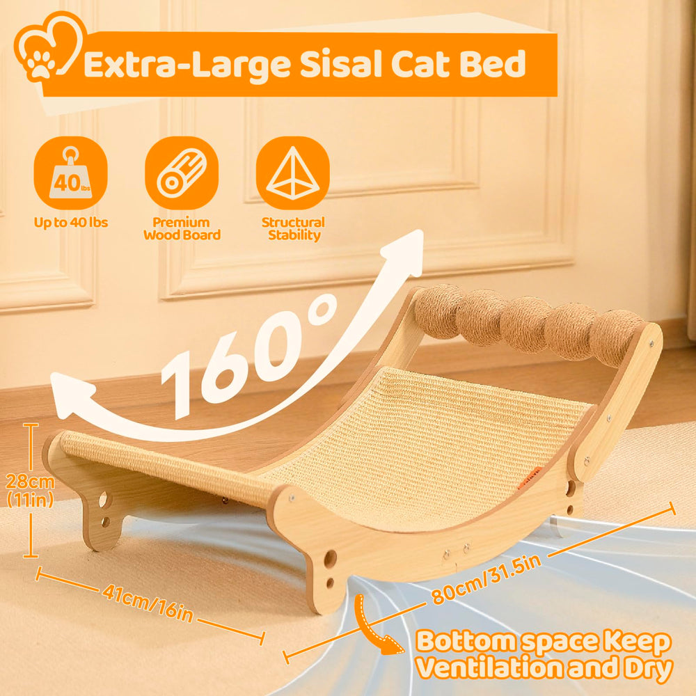 Nxwjoy cat-bed-play-balls image shows five rolling sisal balls for interactive entertainment.