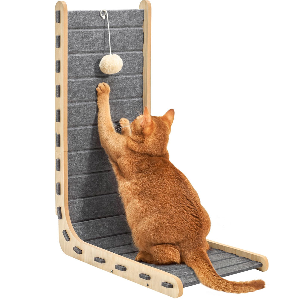 Nxwjoy cat scratch pad side view shows sturdy design for durable scratching