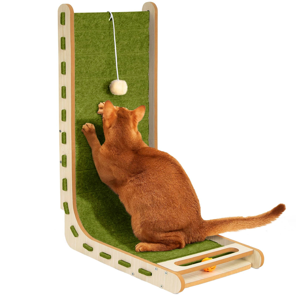 Nxwjoy cat scratch pad vertical green highlights durable felt for long lasting scratching