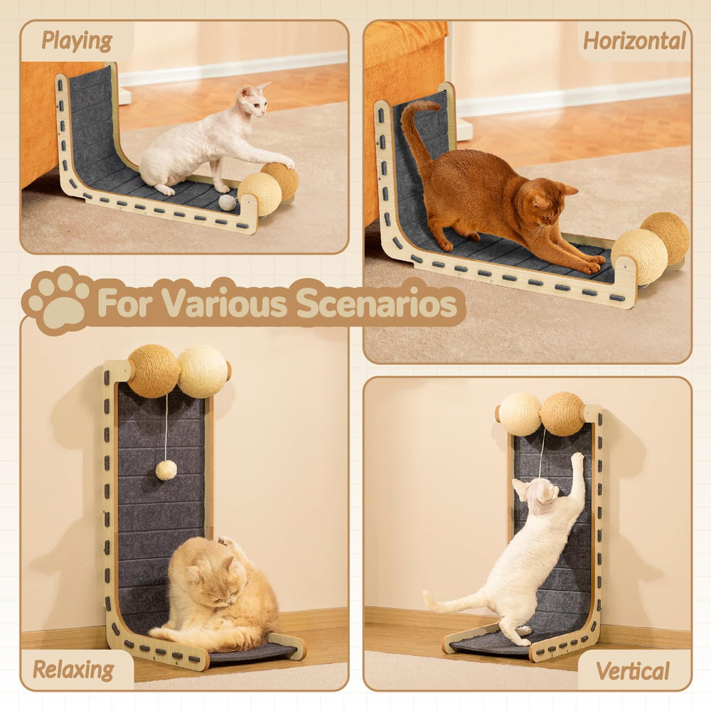 Nxwjoy cat scratcher easy assembly and space saving design