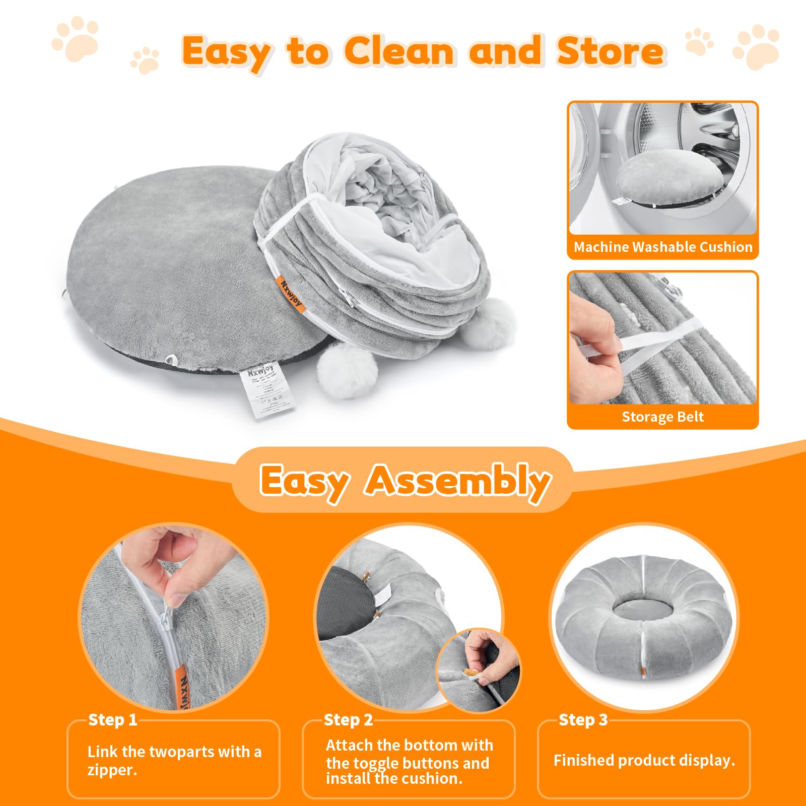 Nxwjoy materials combine soft flannel and durable Oxford fabrics