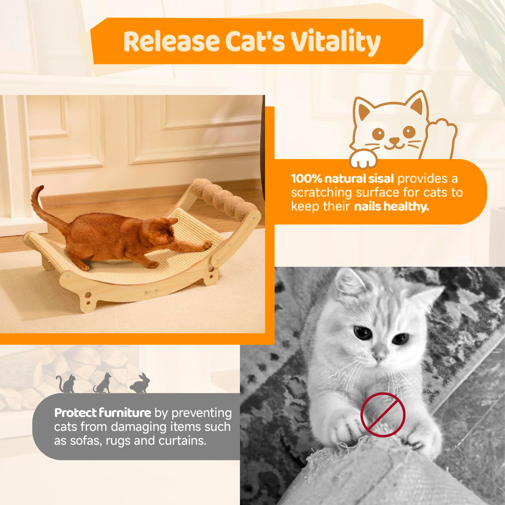 Nxwjoy sturdy-4-legged-base ensures stability during enthusiastic scratching.