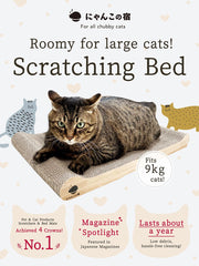 NyankonoYado scratch bed side angle highlights durable construction