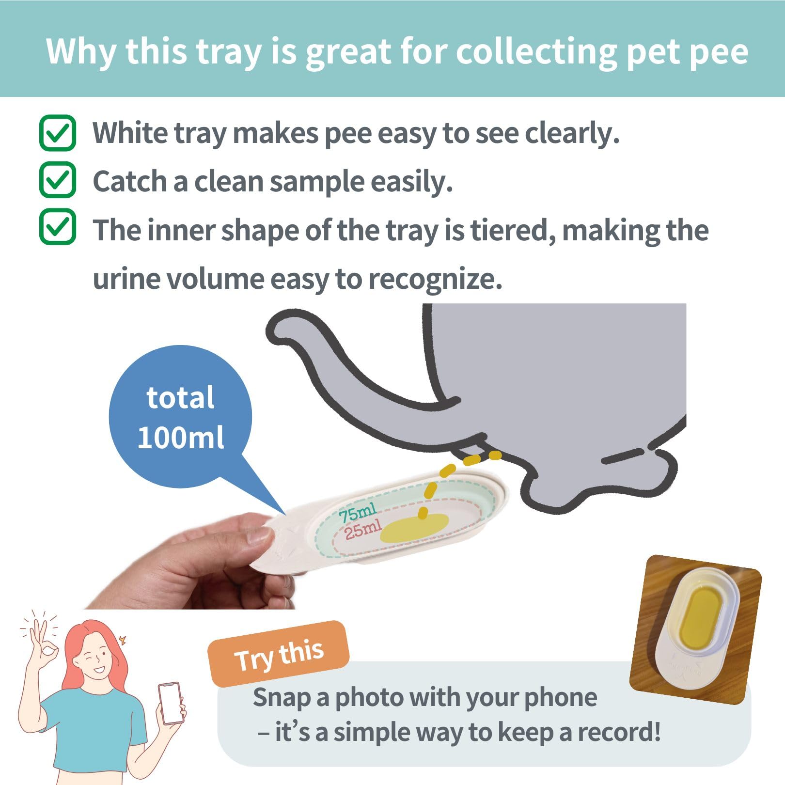 Nyanpling vet-visit readiness tray for convenient home sampling before veterinary checks
