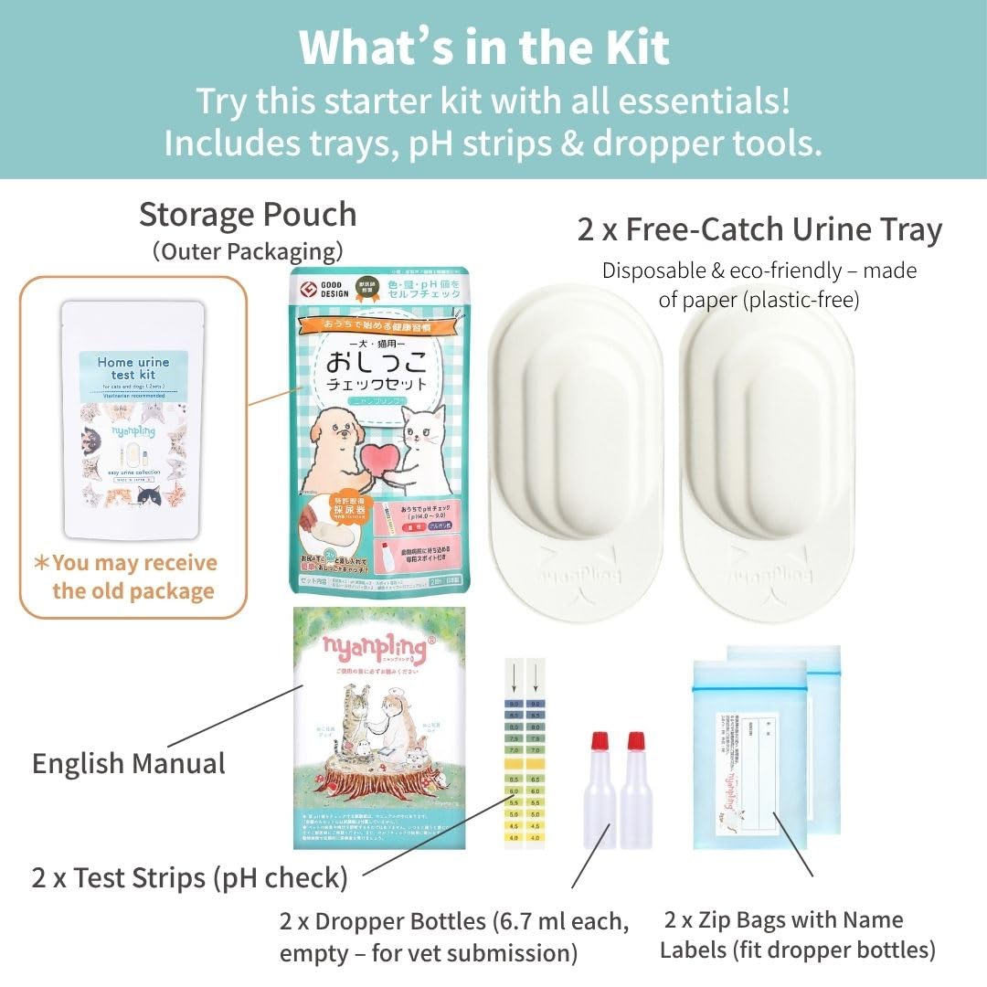 NYANPLING Urine test strips allow quick at-home checks of urine pH balance.