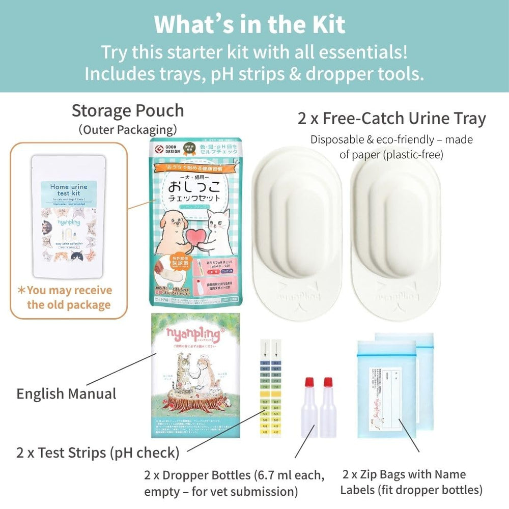 NYANPLING Urine test strips allow quick at-home checks of urine pH balance.