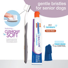 Nylabone finger brush adds control during cleaning for better at-home care