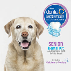 Nylabone kit built-in tongue cleaner supports fresher breath and plaque control