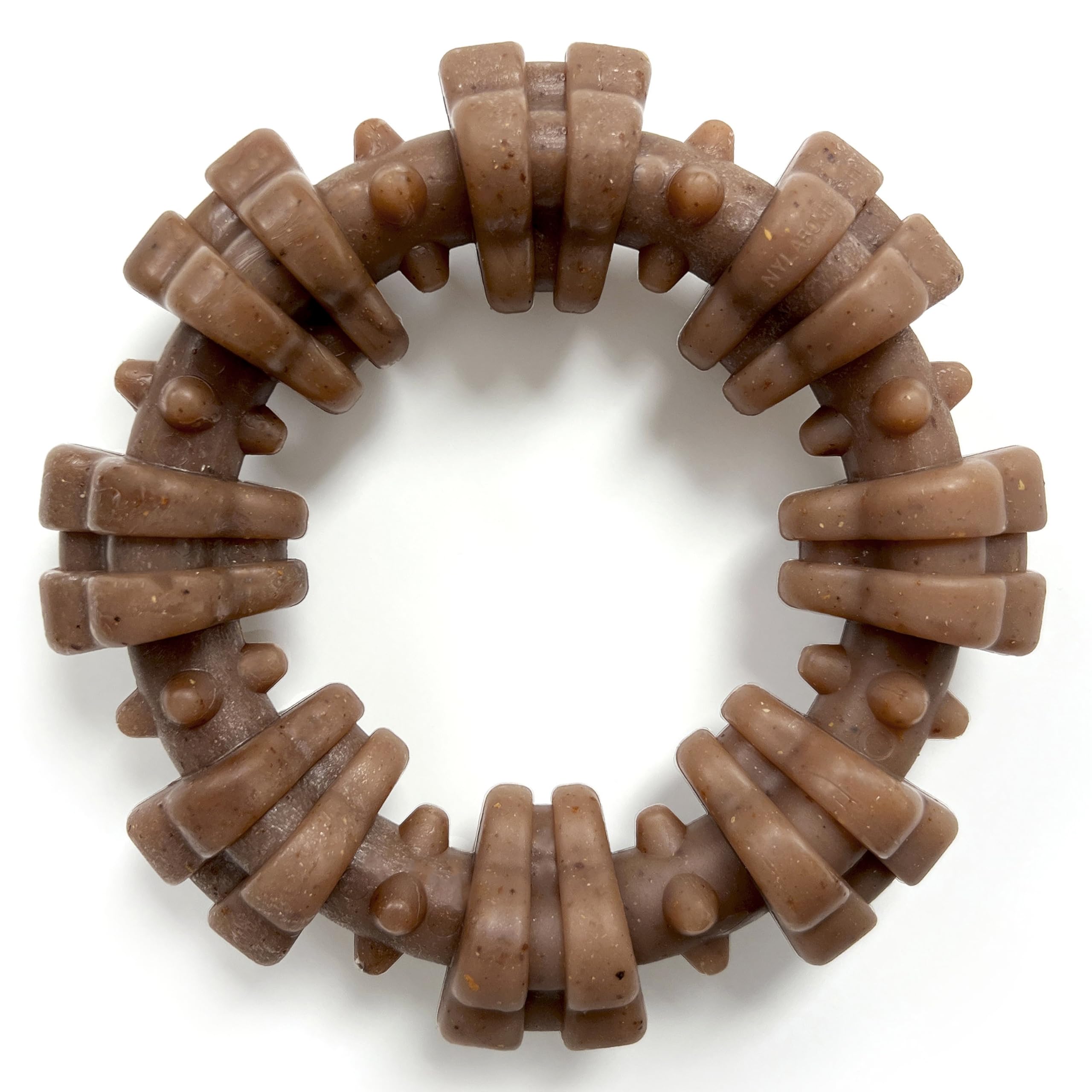 Nylabone Anillo Texturizado para masticación fuerte y mantener al perro ocupado.