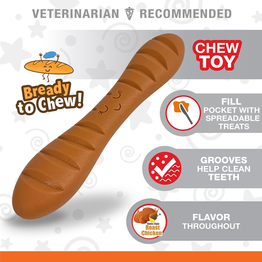 Nylabone Baguette Juguete durable para masticadores fuertes