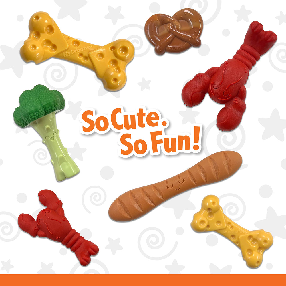 Nylabone Cheese Bone Power Chew Toy durable-material emphasizes long-lasting chew sessions.