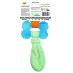 Nylabone Chill 'n Chew puppy toy small shows a freeze-ready design for cooling teething relief