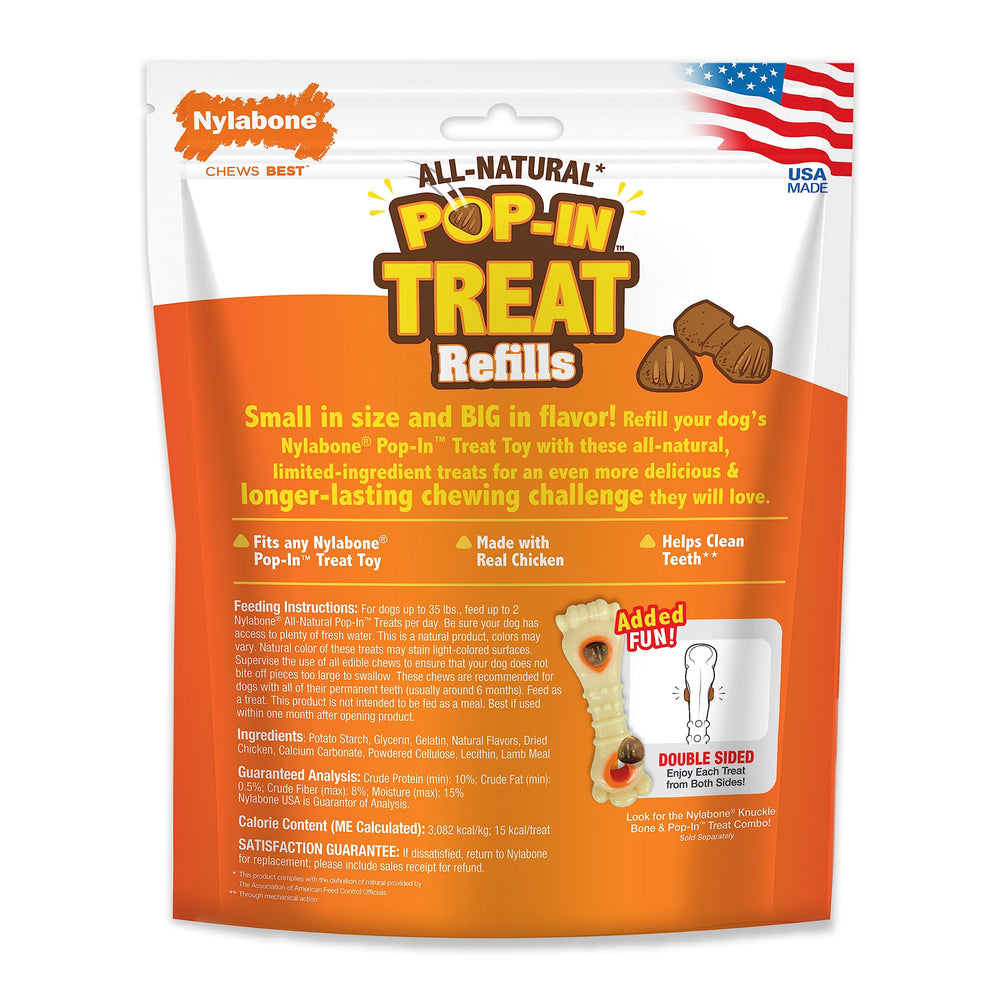 Nylabone dog reward snack shown as positive reinforcement during training.