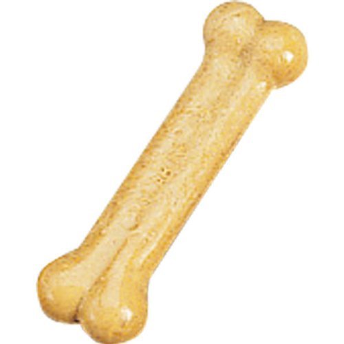 Nylabone Dura Chew bone toy in use; durable chewing for strong chewers
