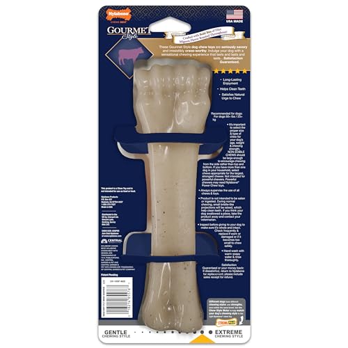 Nylabone Gourmet Style love-to-chew guarantee: see dogs choose this flavor