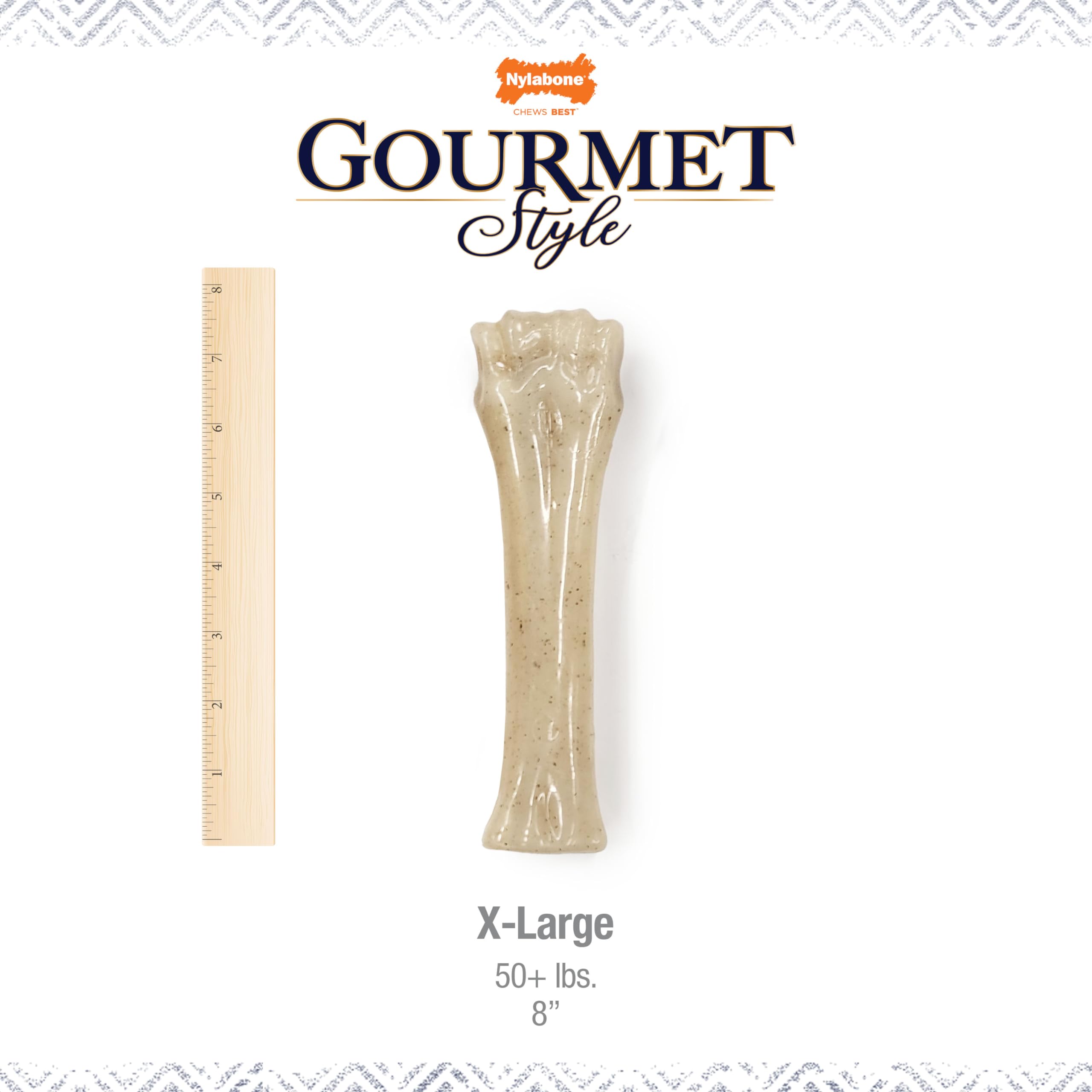 Nylabone Gourmet Style USA-made chew toy from a trusted family brand