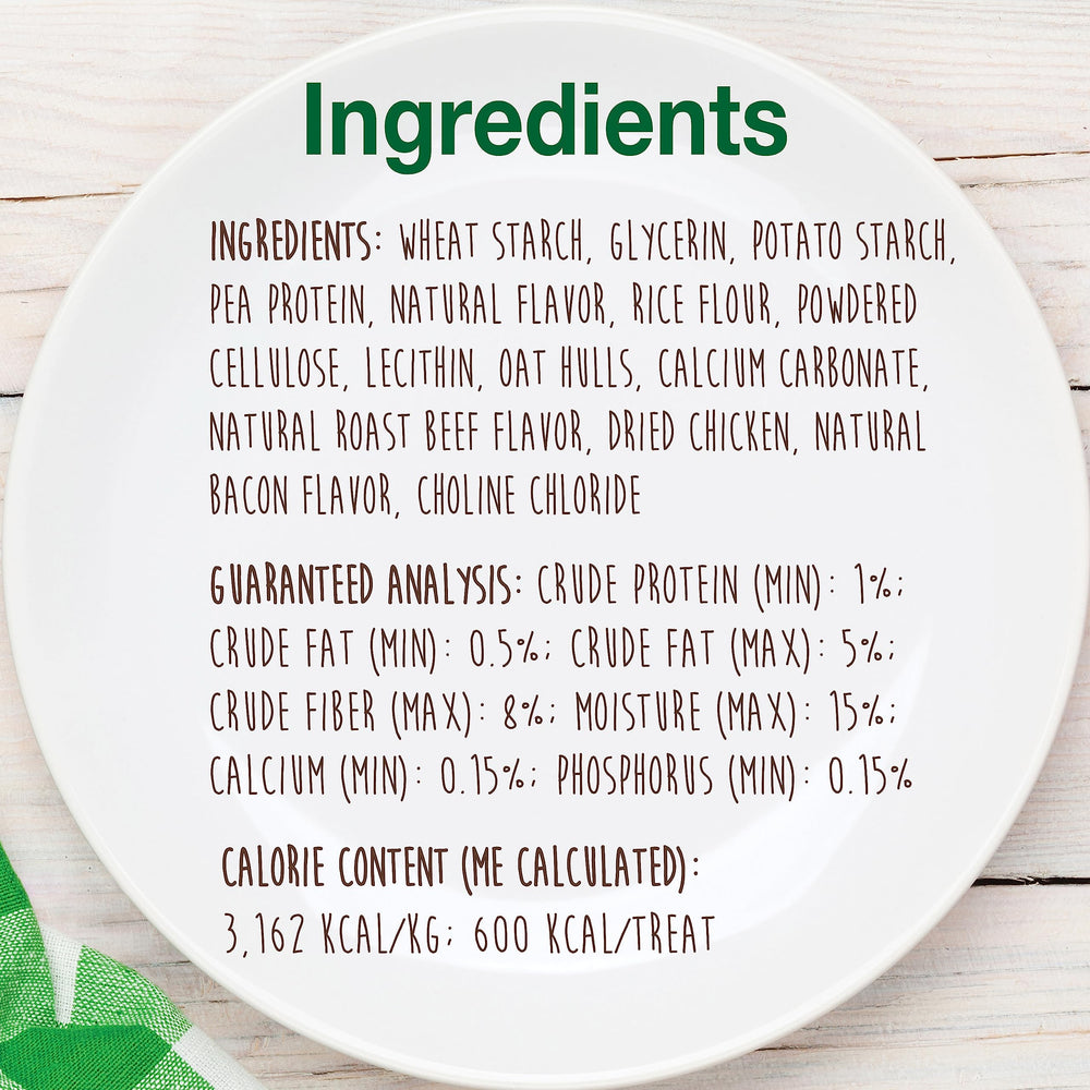 Nylabone Healthy Edibles no-salt-artificial-preservatives closeup signals a healthier treat option.