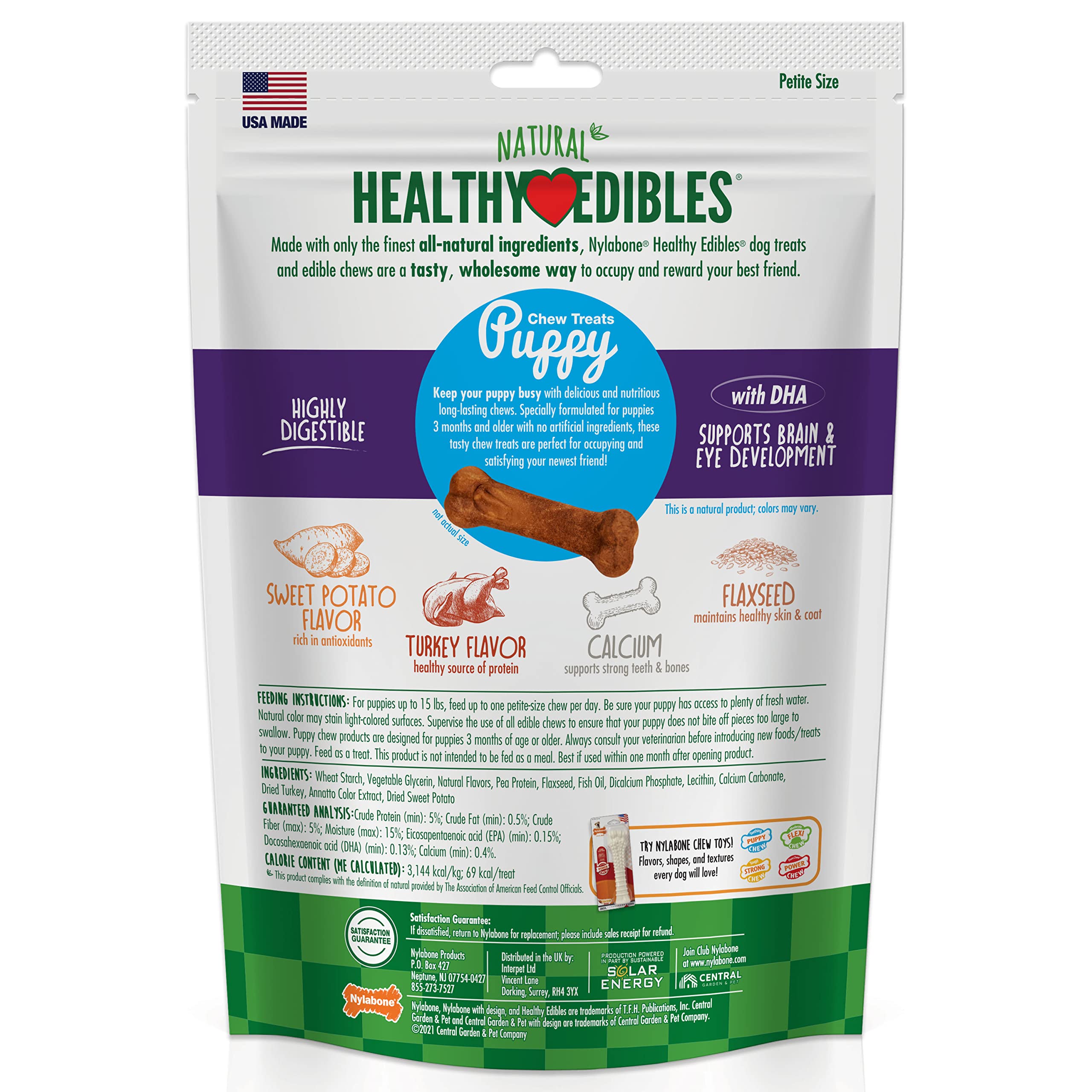 Nylabone Healthy Edibles 16-count packaging highlight for value