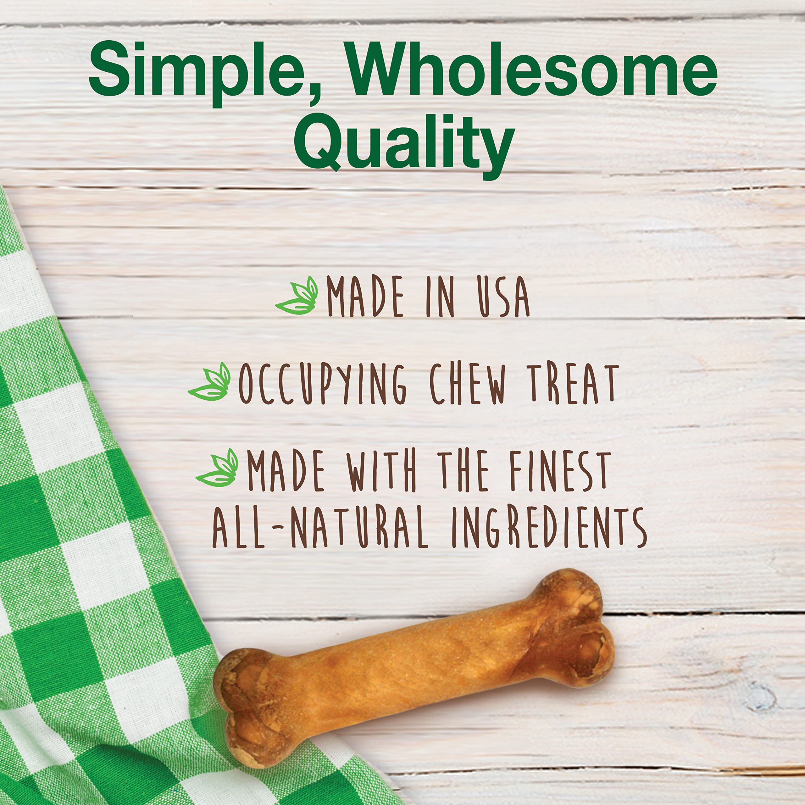 Nylabone Healthy Edibles close-up texture and natural ingredients for digestible treats
