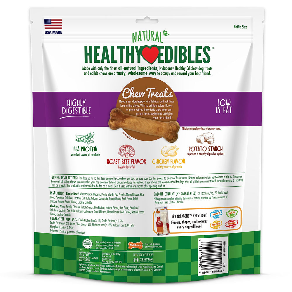 Nylabone Healthy Edibles great for training and positive chewing habits.