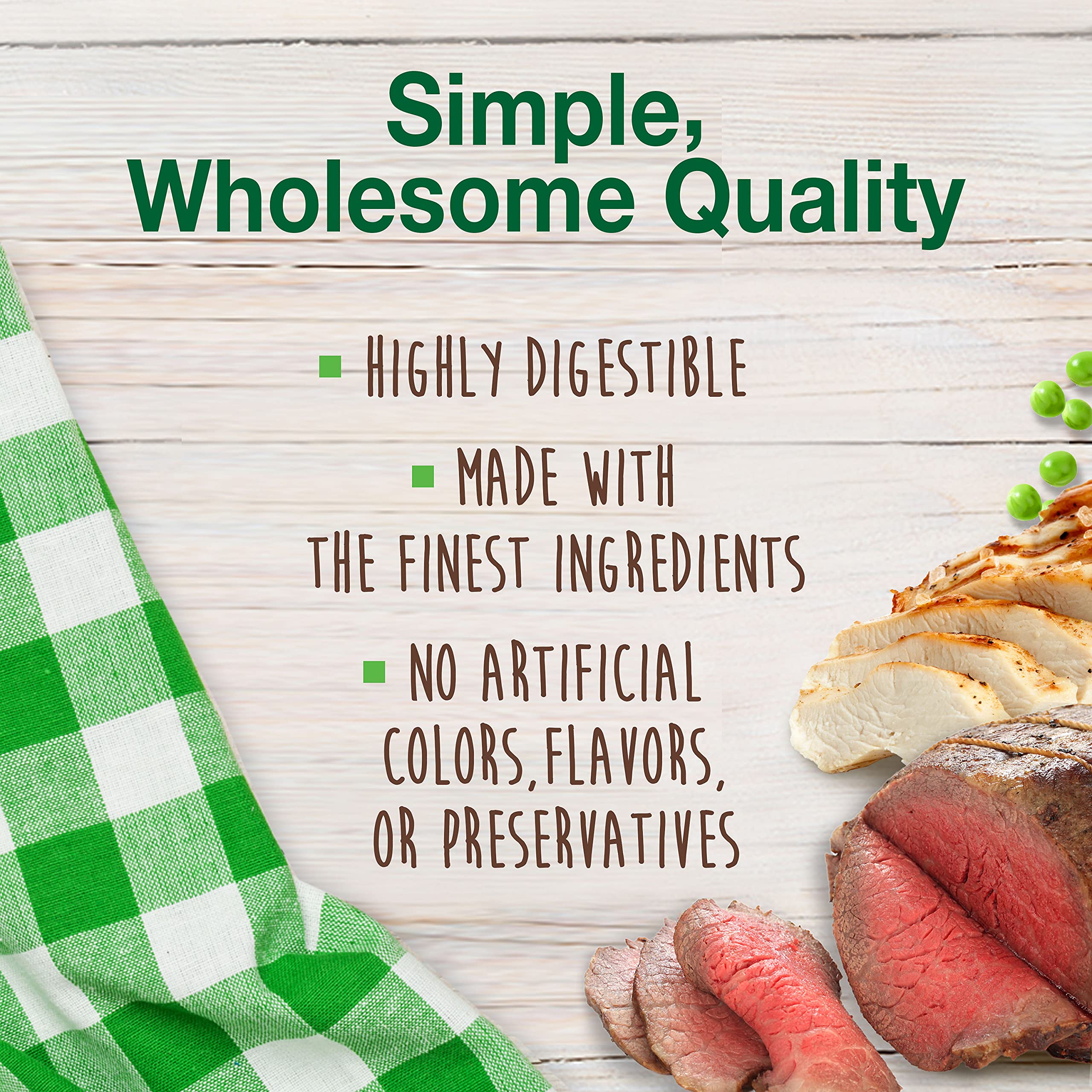 Nylabone Healthy Edibles USA-made label closeup, quality assurance.