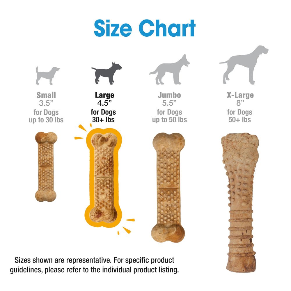 Nylabone Nubz easy break-point for sharing or portioning chews