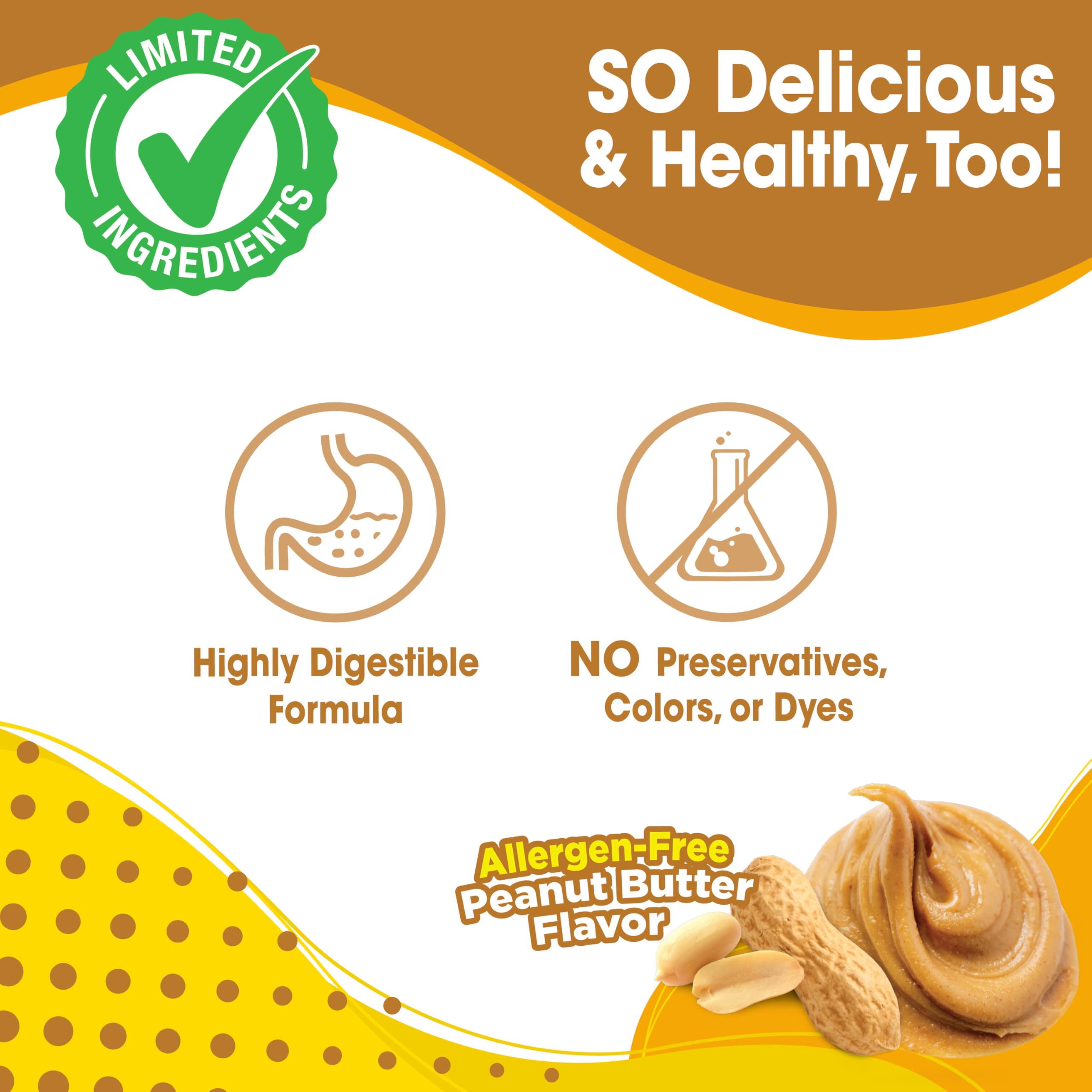 Large dog size Nubz chews designed for dogs over 30 pounds.