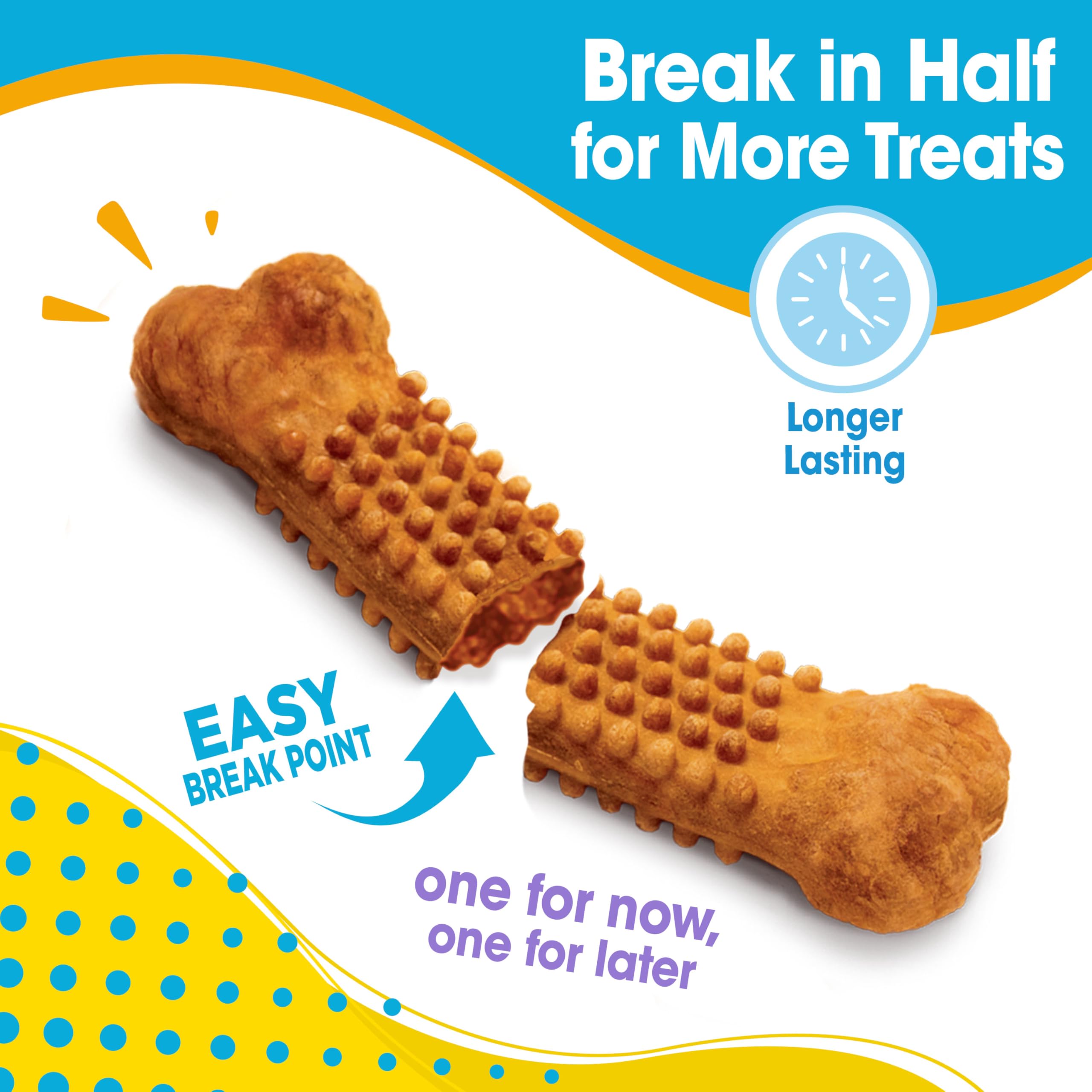 Nylabone Nubz puppy chews closeup shows real turkey flavor for training rewards.