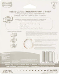 Nylabone Power Chew Dental Dino being chewed by a small dog under 25 pounds