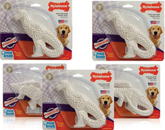 Nylabone Power Chew Dental Dinosaur 5-Pack for strong chewers promoting durable chewing and dental cleaning.