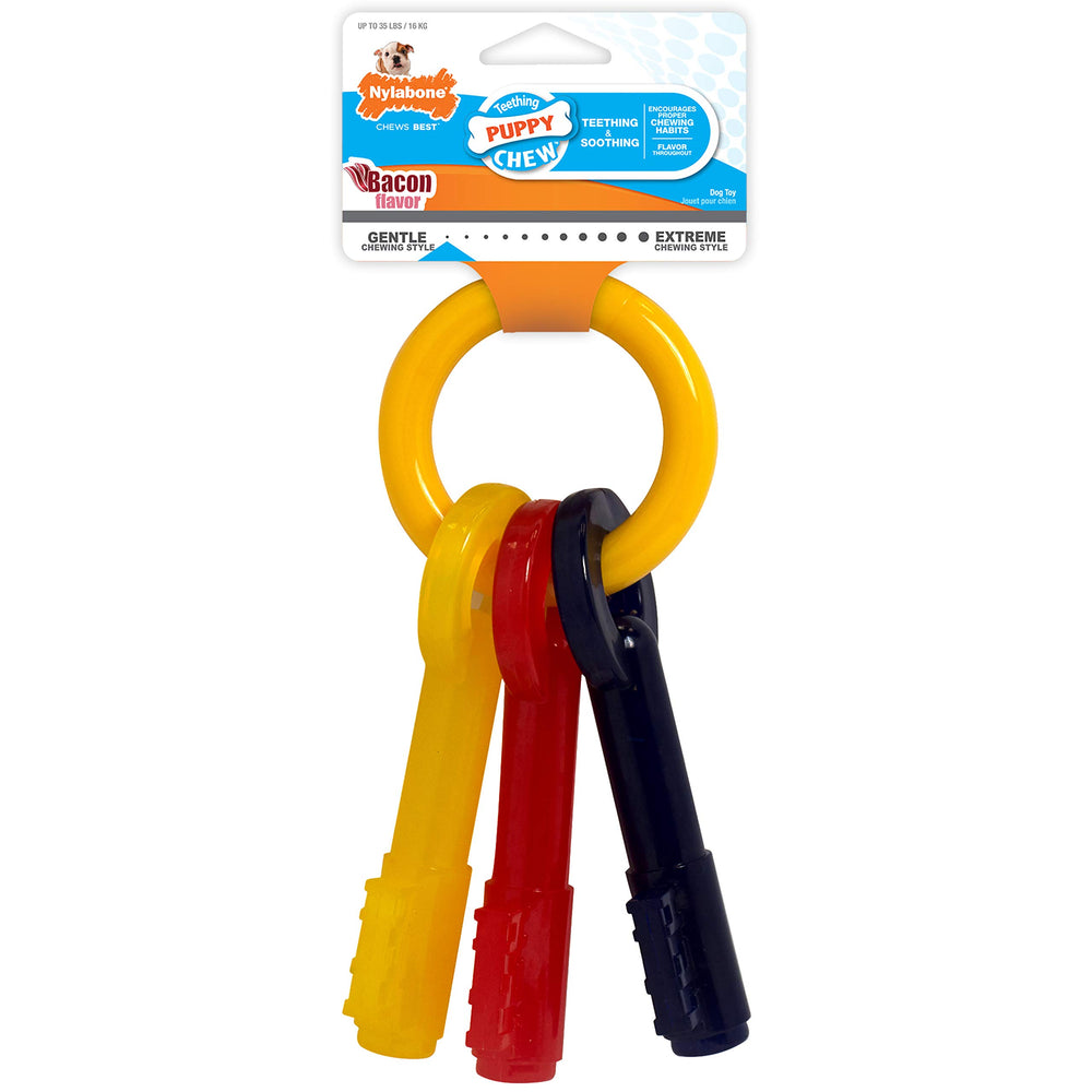Nylabone Puppy Chew Keys Promote Healthy Habits in puppies.