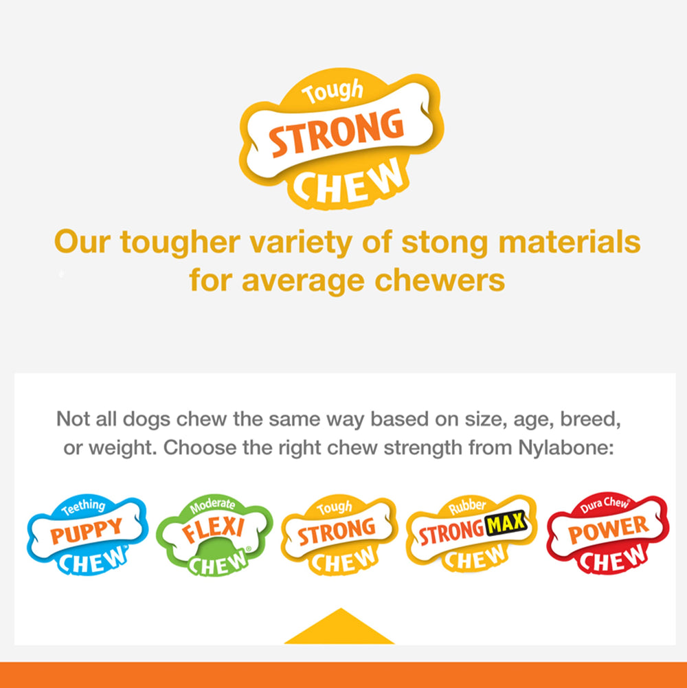Nylabone rubber peanut shaped treat toy peanut butter flavor for tasty engagement
