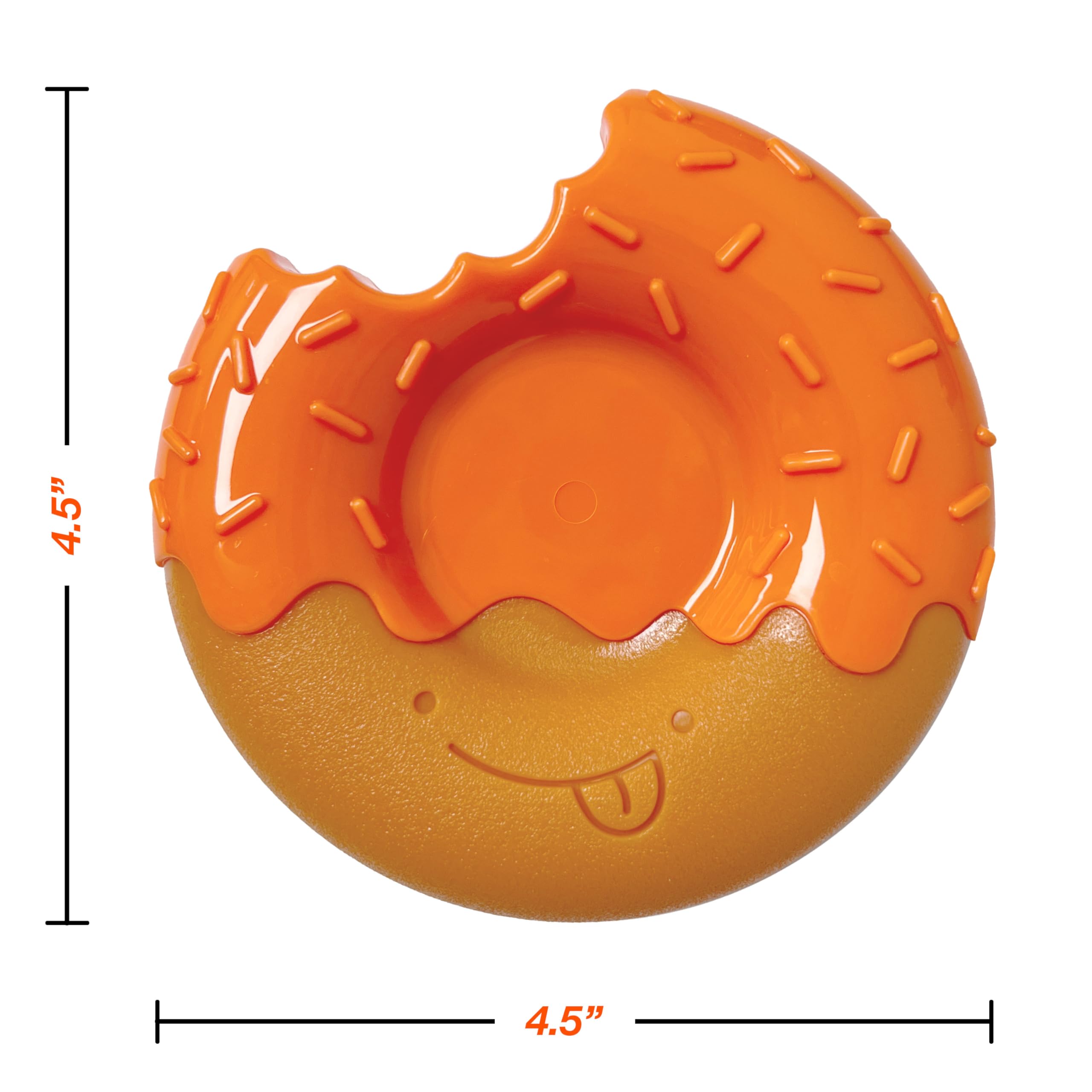 Nylabone sabor calabaza y maní visible, experiencia sabrosa durante el juego.