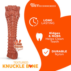 Nylabone Textured Knuckle Bone Power Chew durable nylon construction for extreme chewers
