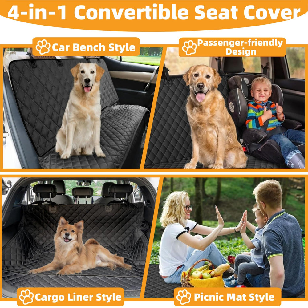 NYLSYT dog car seat cover is easy to install with headrest straps.