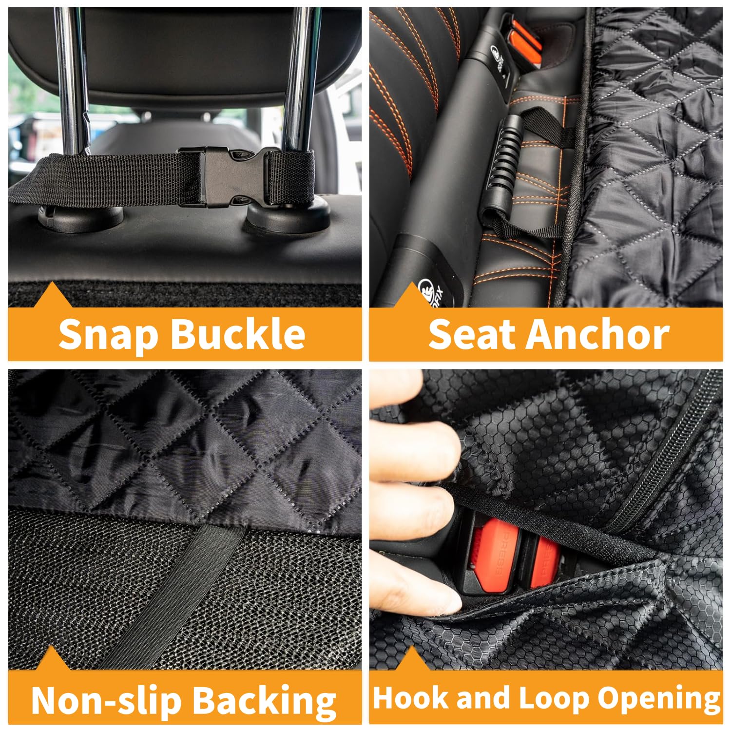NYLSYT back seat protector fits universal 52x48 inches for many vehicles.