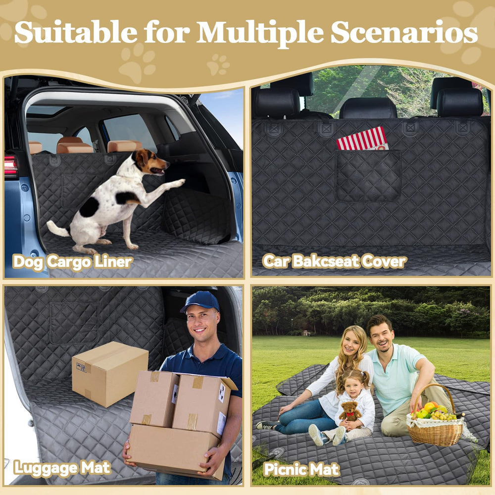 NYLSYT SUV Cargo Liner easy installation with adjustable straps.