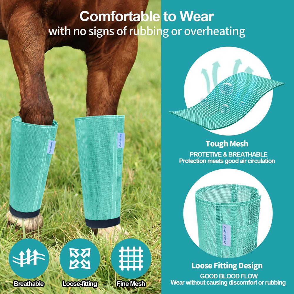 OAHELAKE fly boots close-up stays illustrate reinforced stays and durable Velcro for stability.