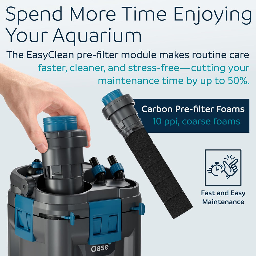 OASE BioMaster 2 Thermo 350 easy-clean pre-filter highlights fast maintenance