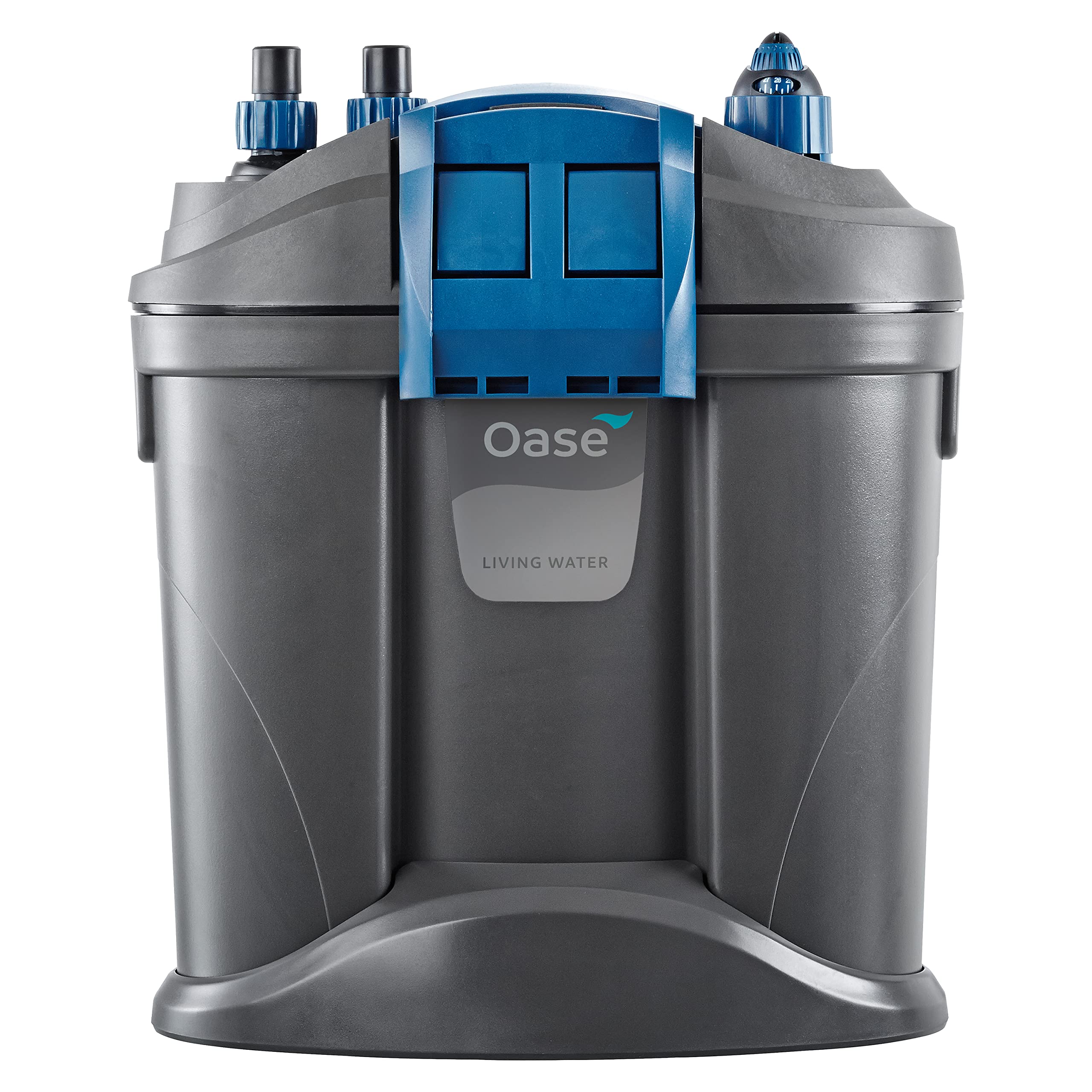 OASE FiltoSmart Thermo 200 ships with media, tubing, diffuser, and stable base.