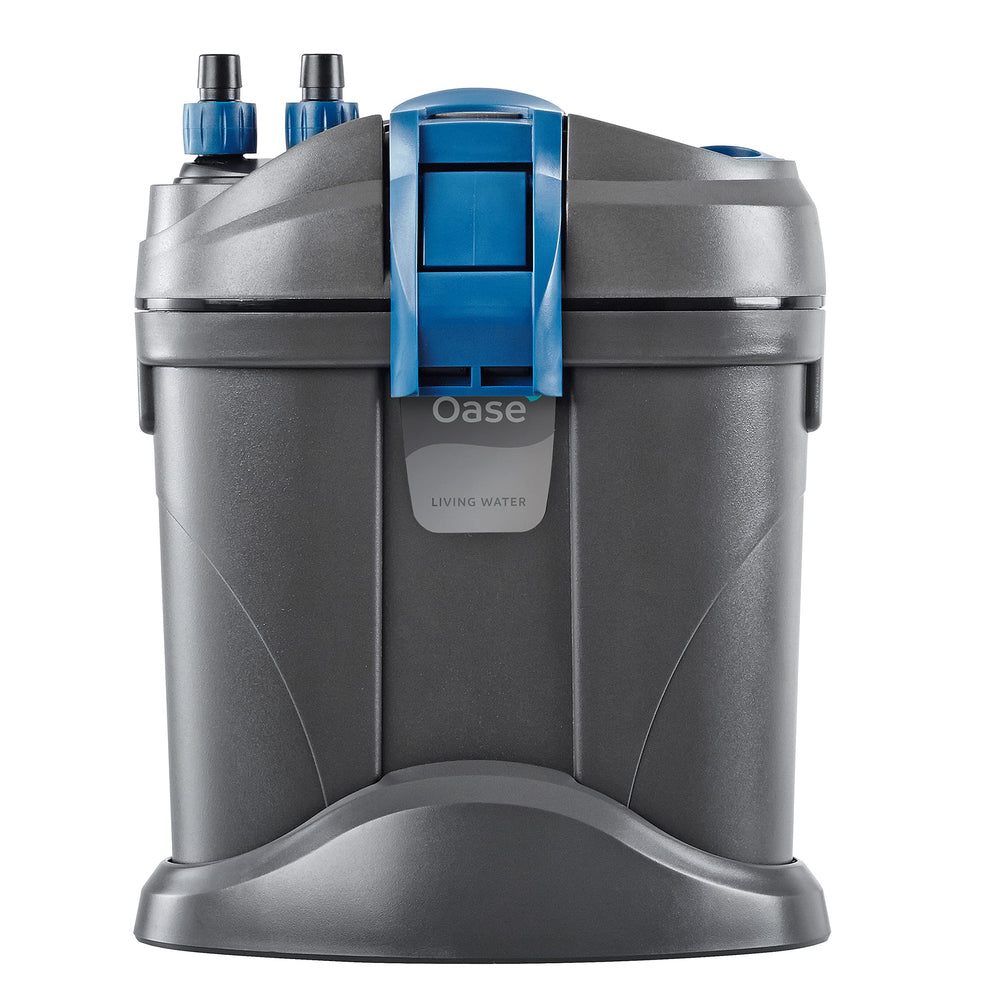 OASE Filtosmart 100 in-use view shows quiet operation.
