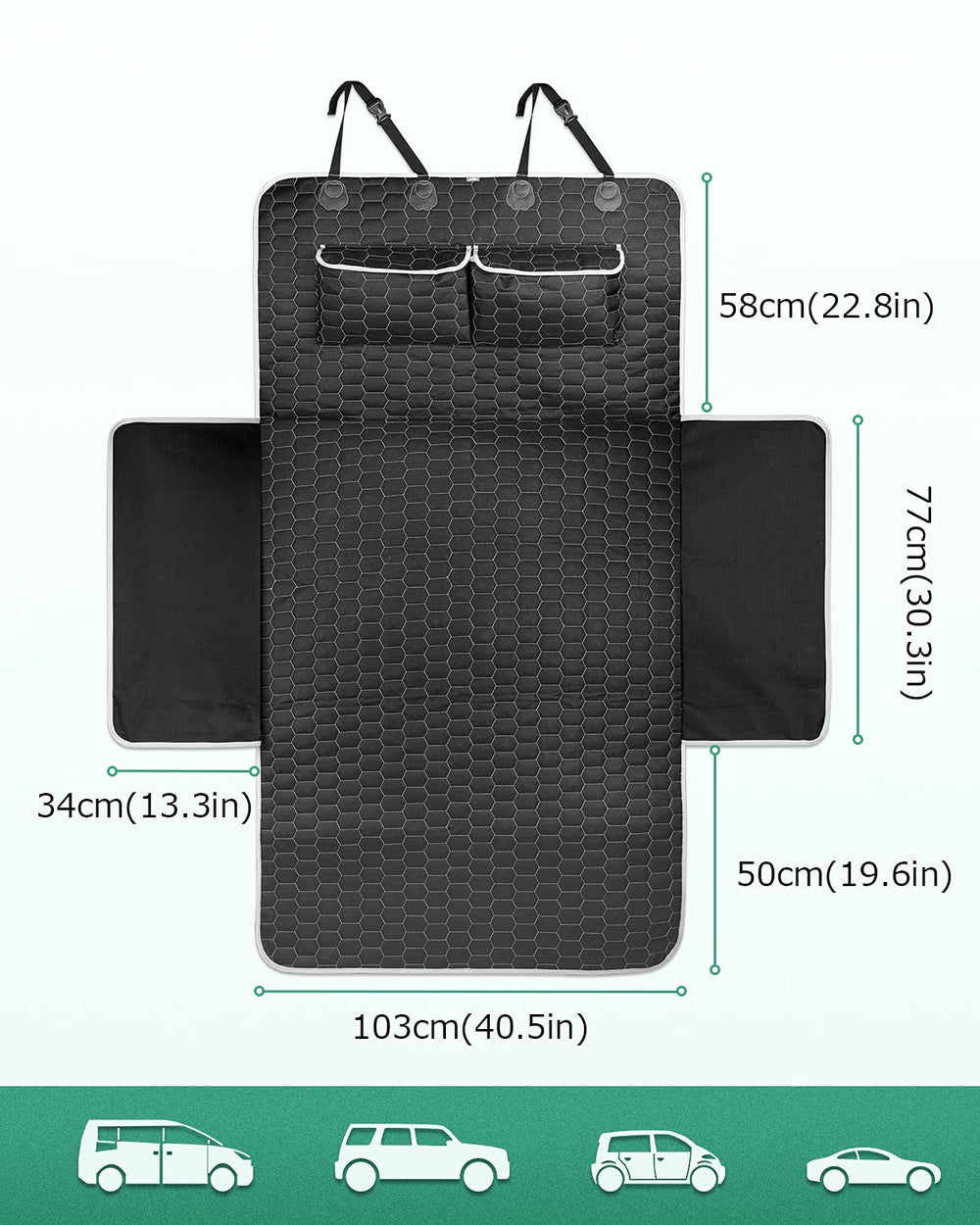 Oasser non-slip bottom keeps the mat stable during rides