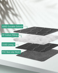 Oasser cargo liner with side flaps shields trunk walls from mess and claws