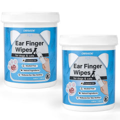 OBSEDE ear wipes with finger sleeve design for gentle cleaning.